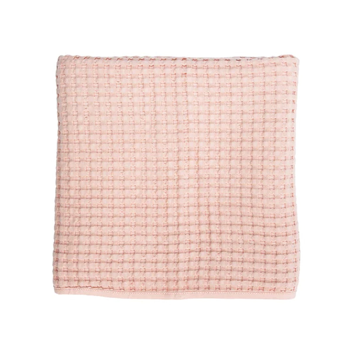 Lulujo Waffle Blanket (100cm x 80cm) - Ballet Slipper