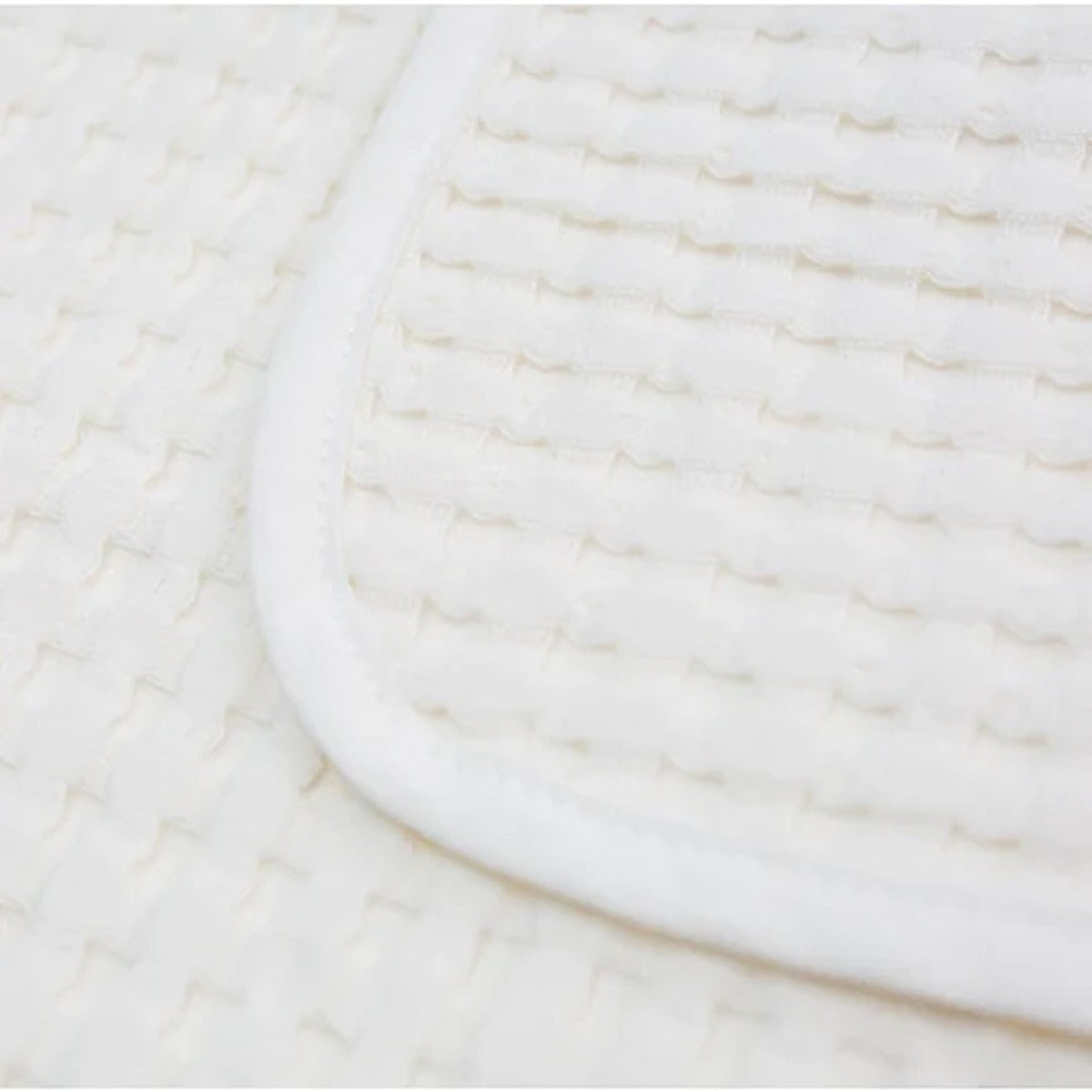Lulujo Waffle Blanket (100cm x 80cm) - Cream Vanilla