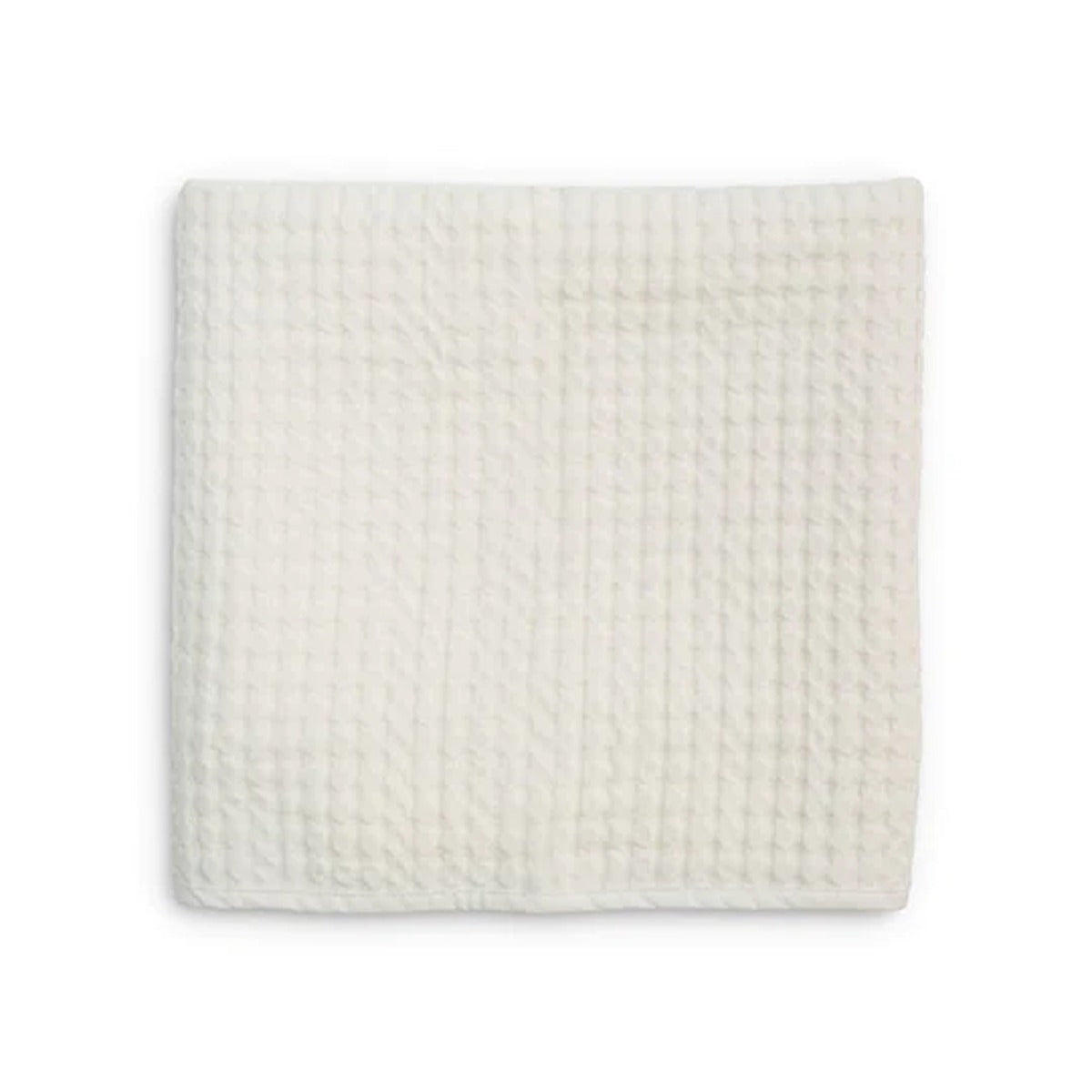 Lulujo Waffle Blanket (100cm x 80cm) - Cream Vanilla