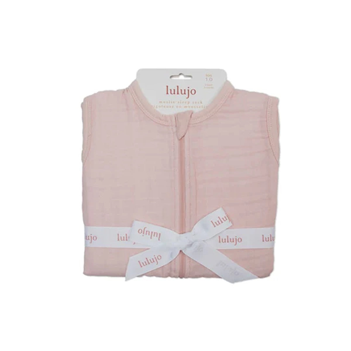 Lulujo 100% Cotton Muslin Sleep Sack - Ballet Slipper - Size L (12 - 18 months)