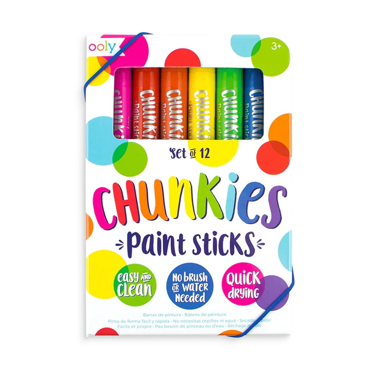 OOLY Chunkies Paint Sticks - Set of 12 - Classic