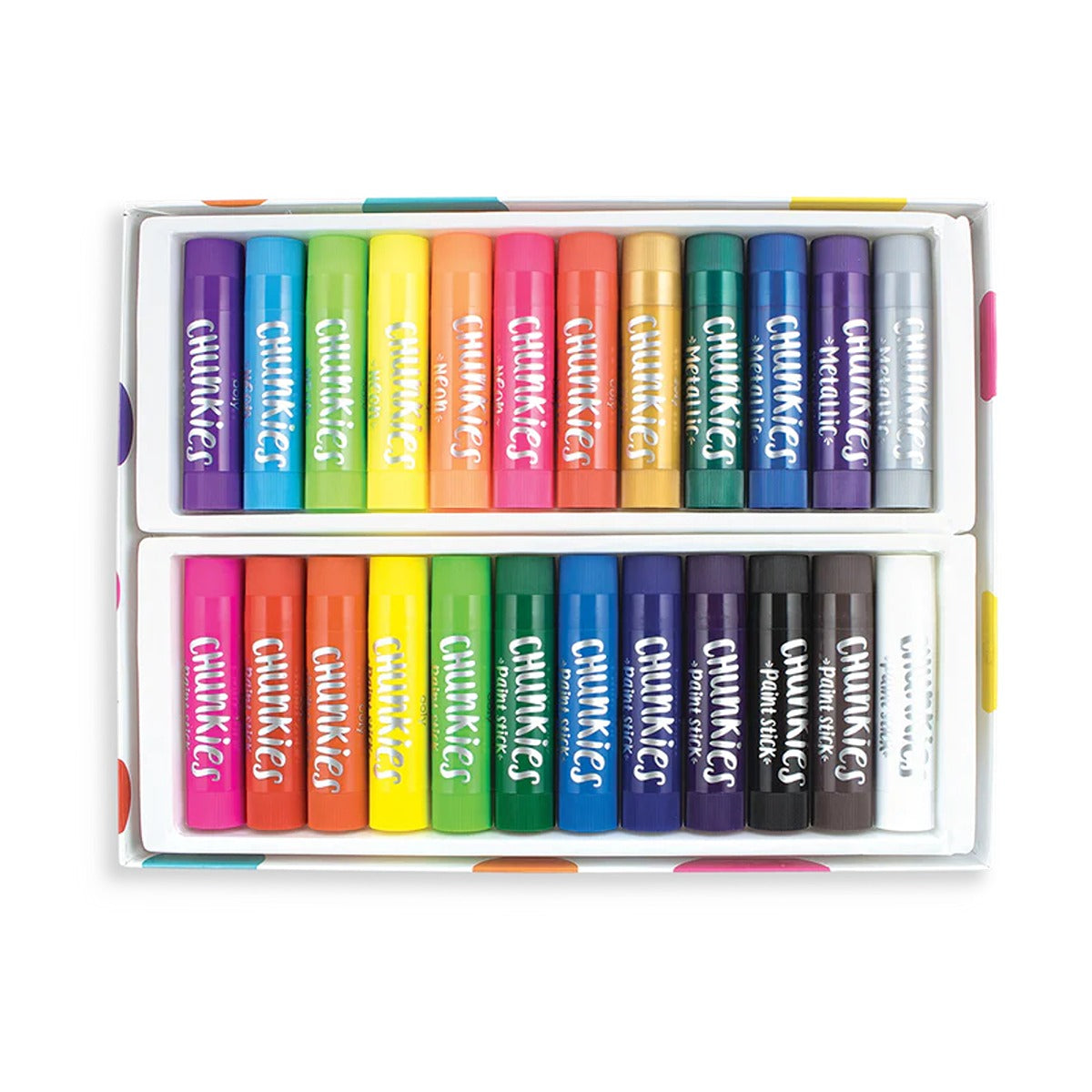 OOLY Chunkies Paint Sticks - Set of 24 - Variety Pack