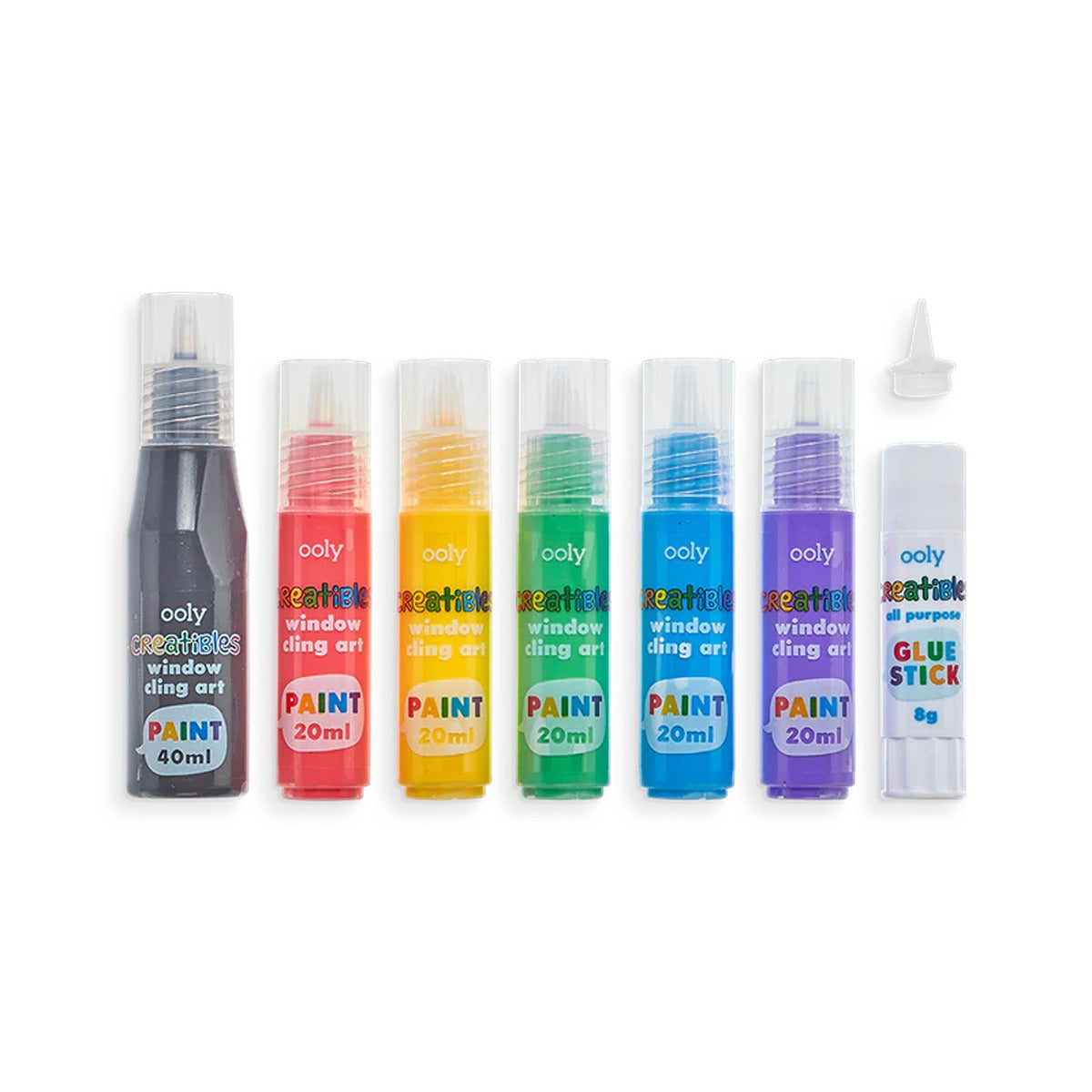 OOLY Creatibles DIY Window Cling Art Kit - 8 PC Set