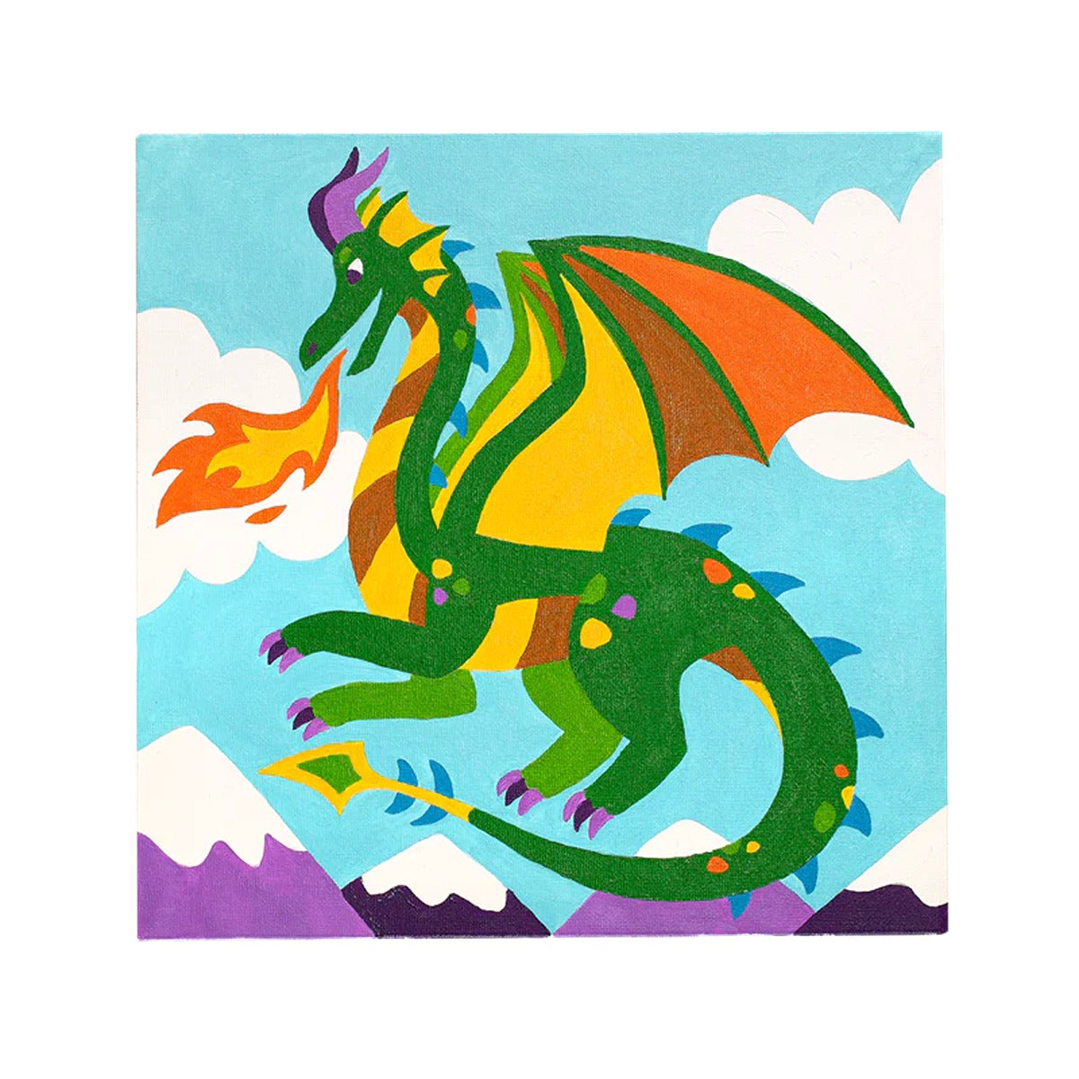 OOLY Colorific Canvas Paint by Number Kit - Fantastic Dragon