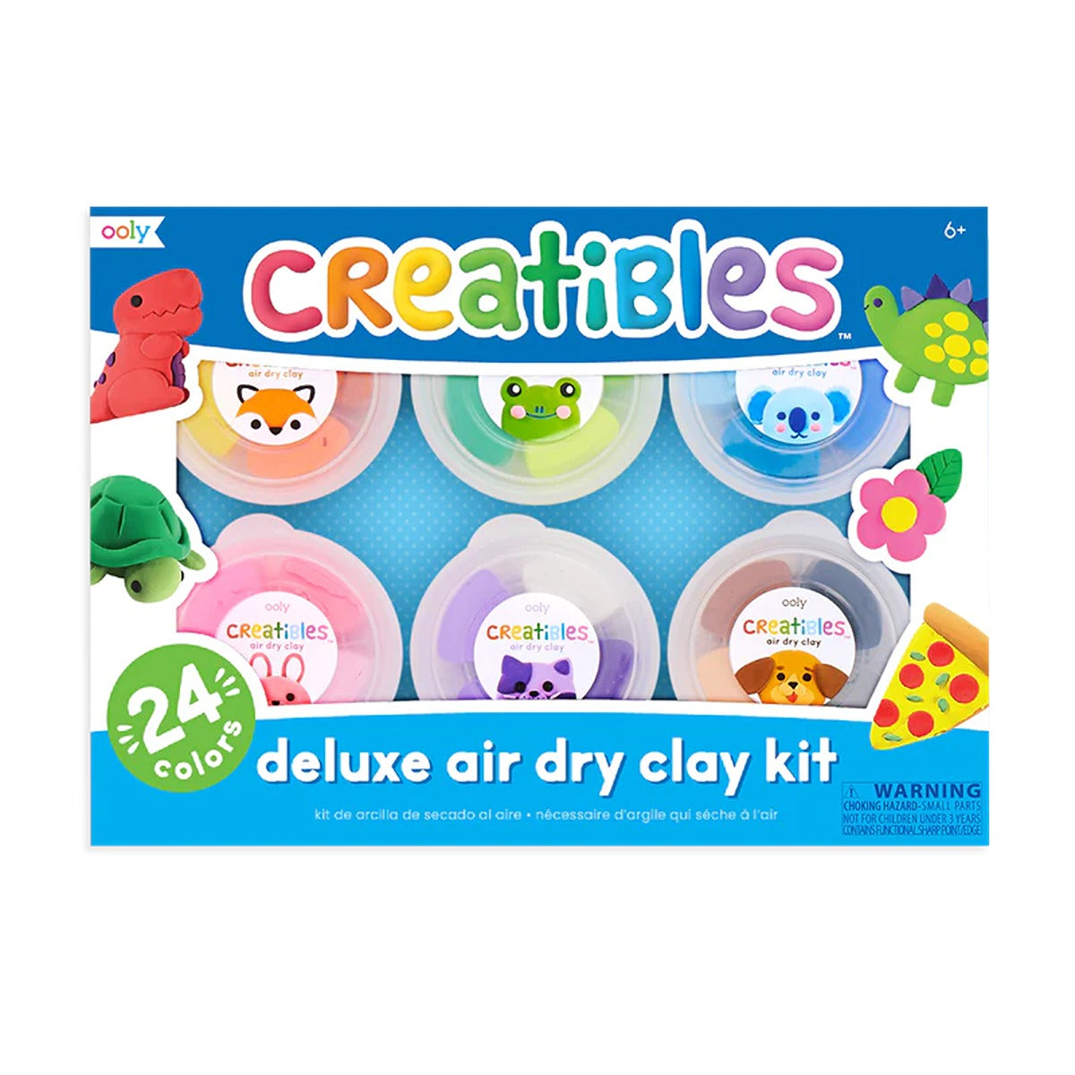 OOLY Creatibles DIY Air Dry Clay Kit - 27 Pc Set