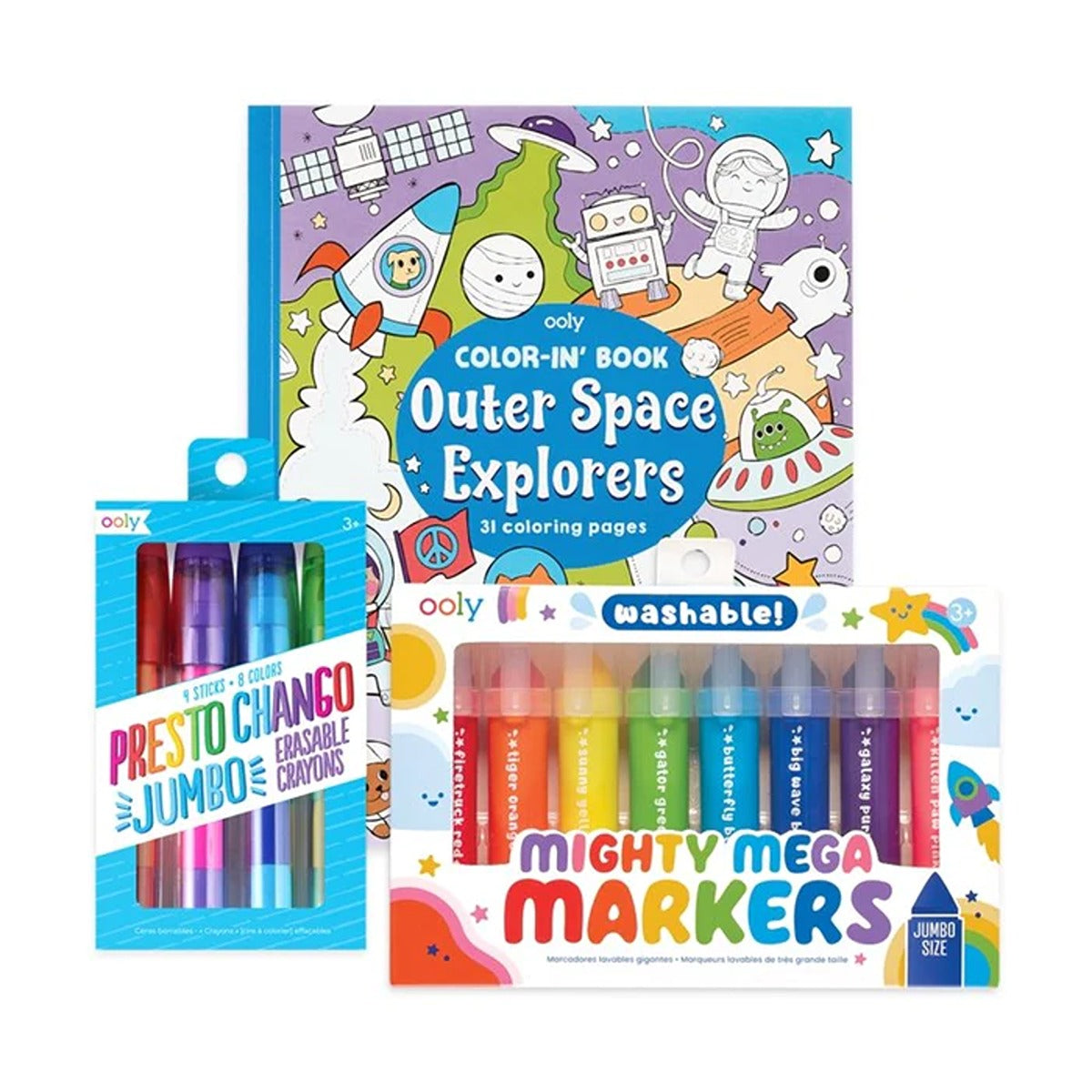 OOLY Giftables - Mighty Mega Space Coloring Pack