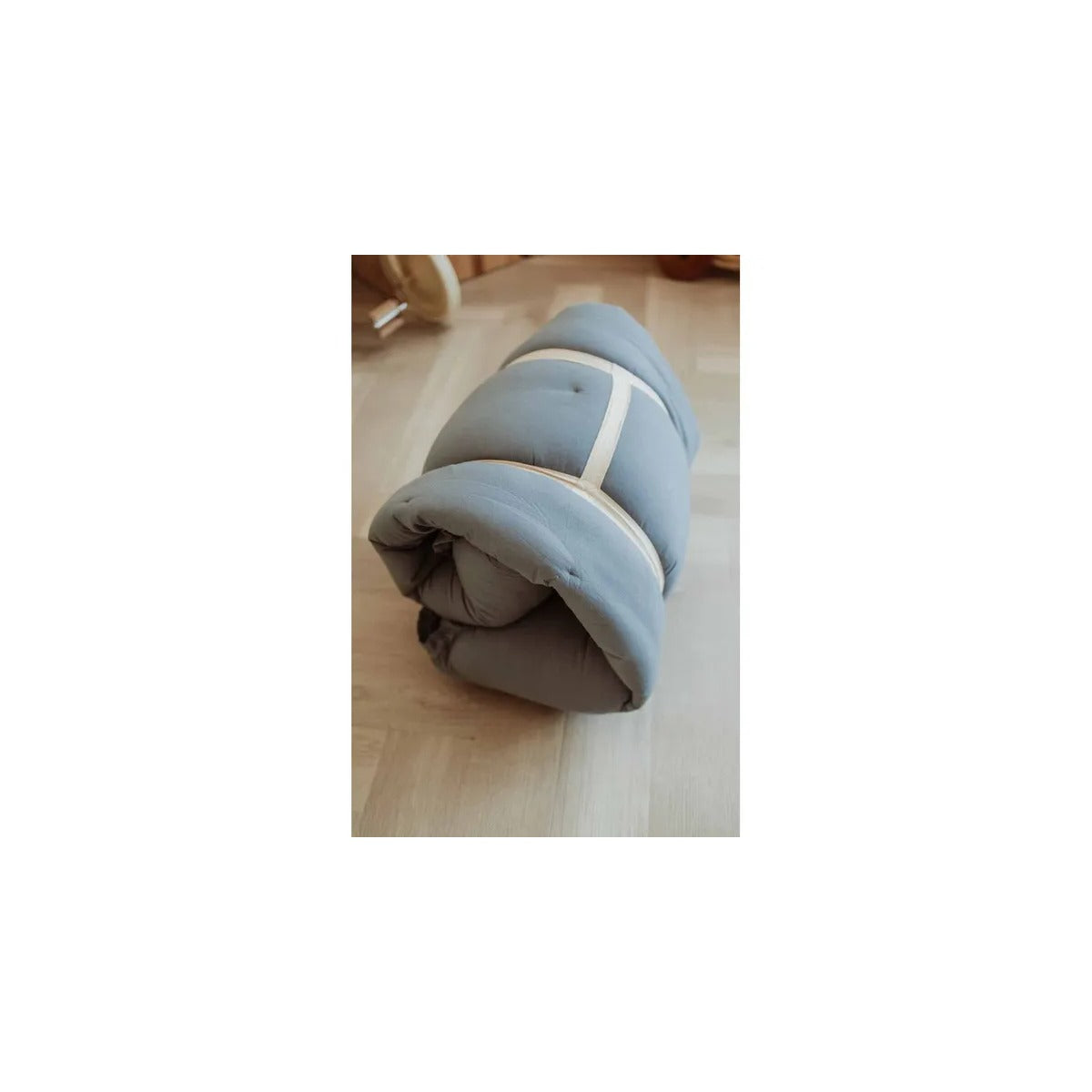 Play and Go Bloom Organic Playmat and Storage Bag - Dusty Blue