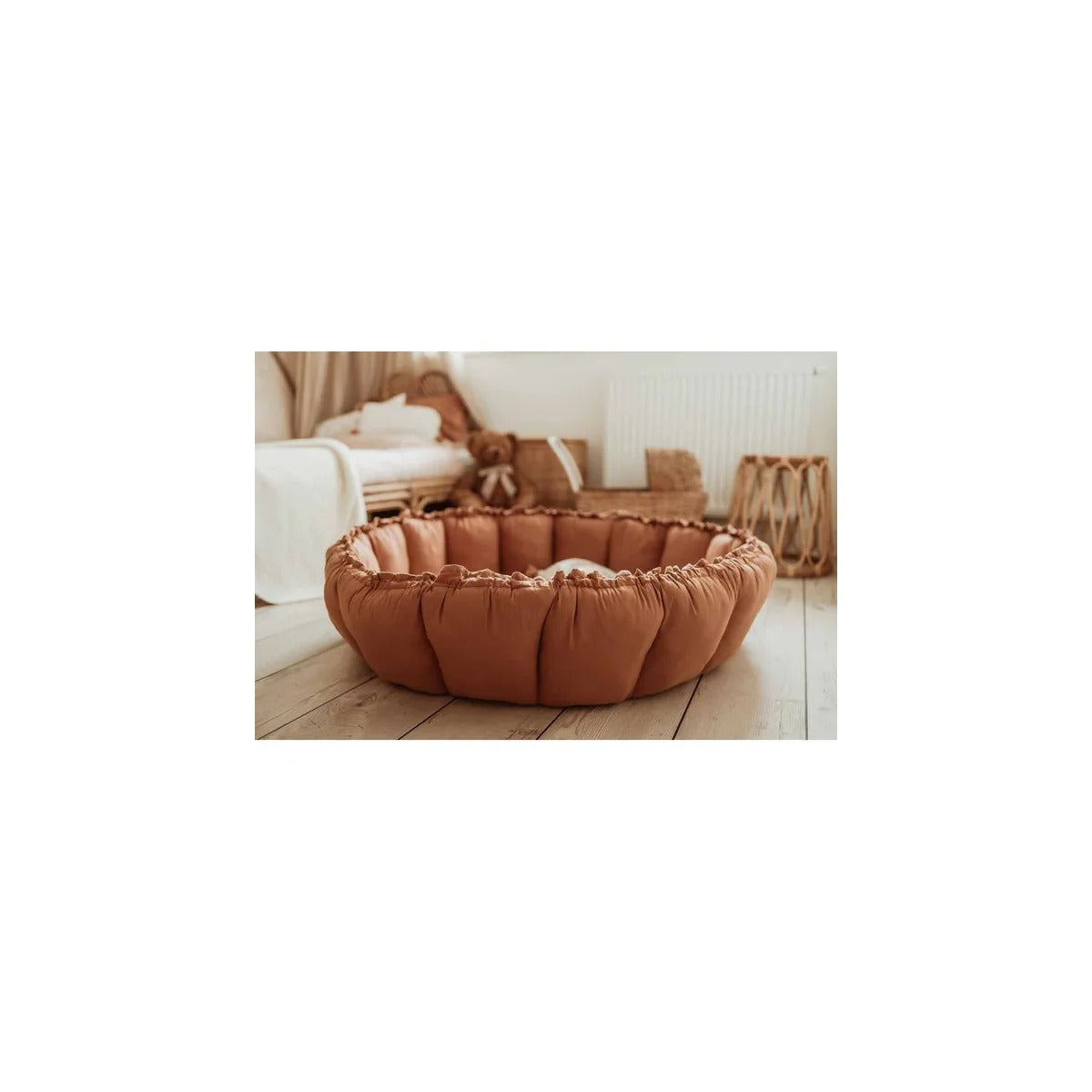 Play and Go Bloom Organic Playmat and Storage Bag - Tawny Brown