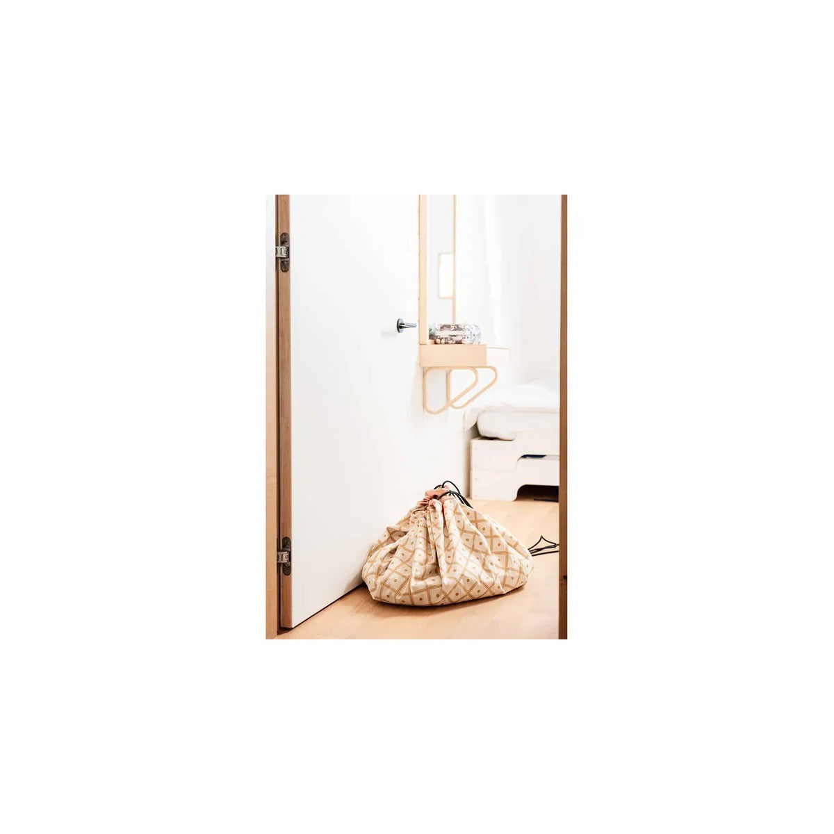 Play and Go Playmat & Storage Bag - Geo Mustard