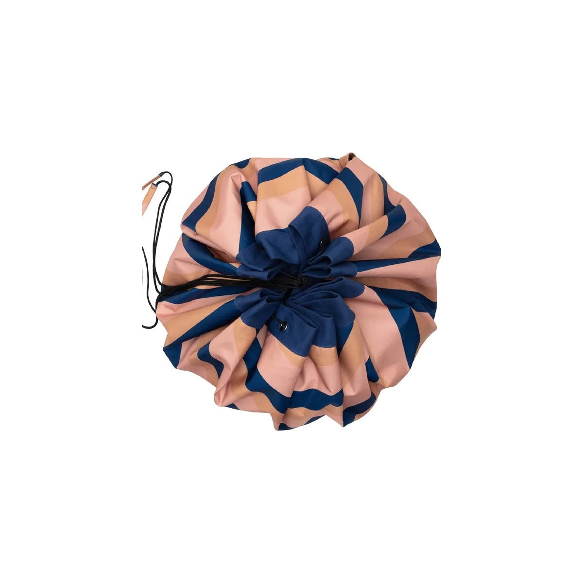 Play and Go Playmat & Storage Bag - Outdoor Stripes Mokka