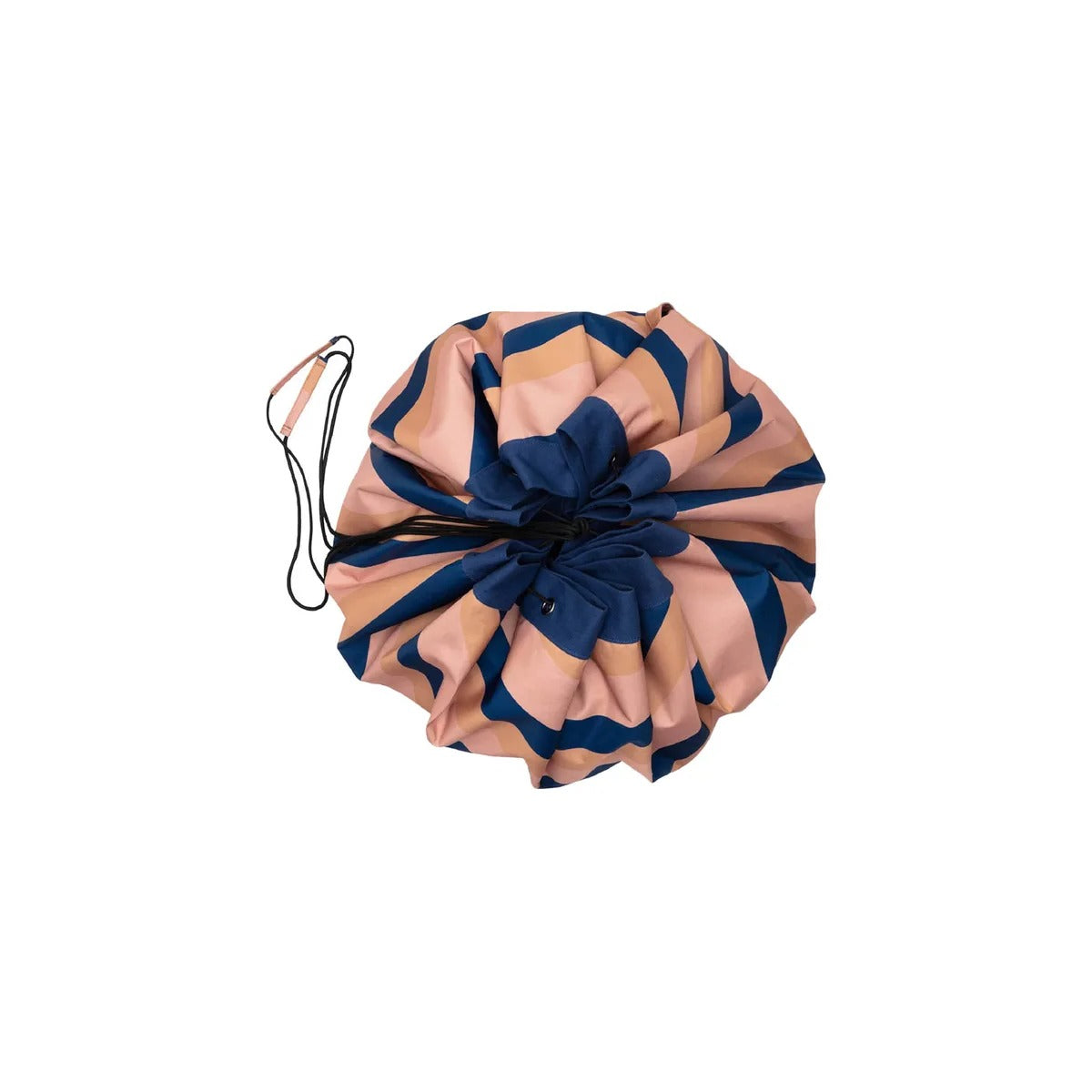 Play and Go Playmat & Storage Bag - Outdoor Stripes Mokka