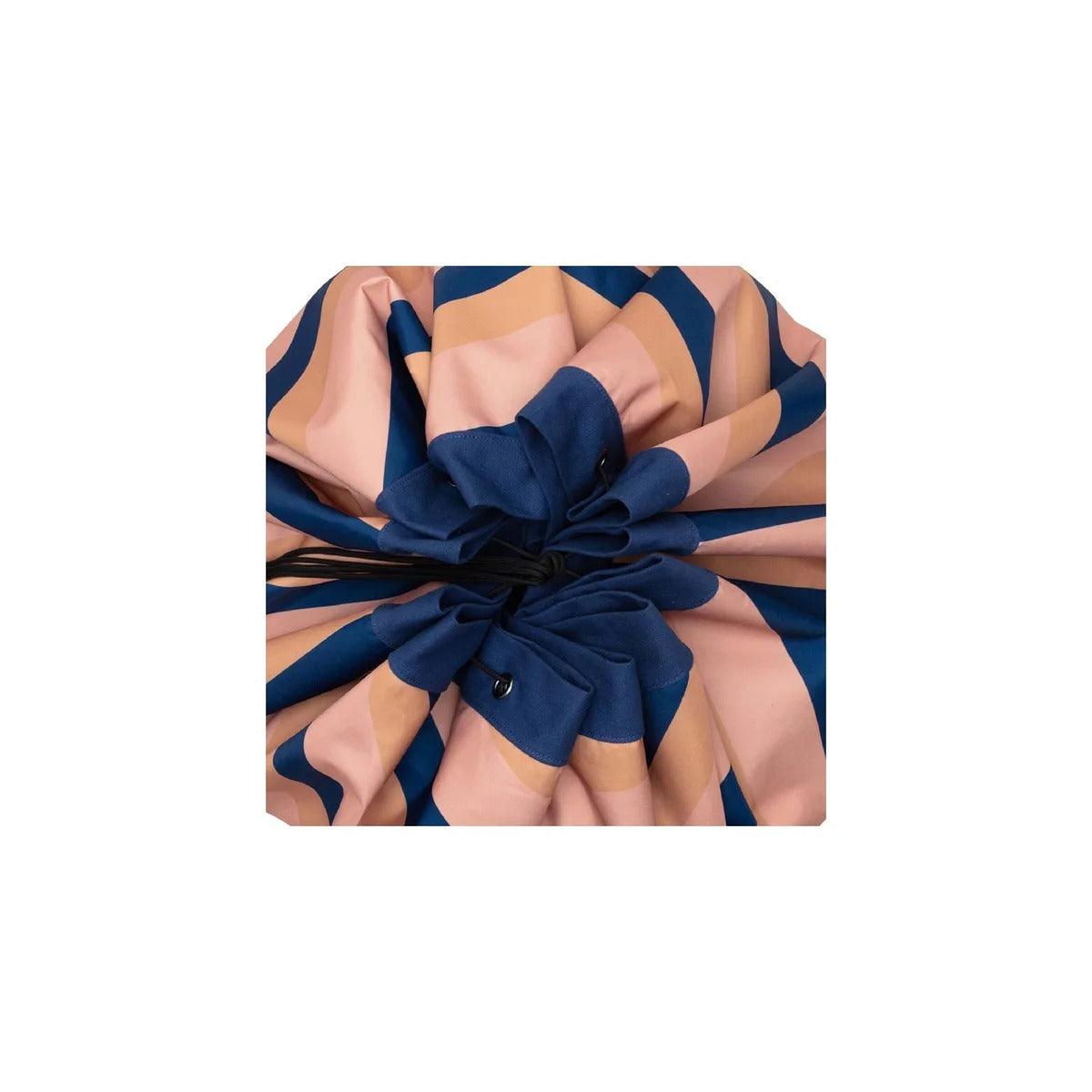 Play and Go Playmat & Storage Bag - Outdoor Stripes Mokka