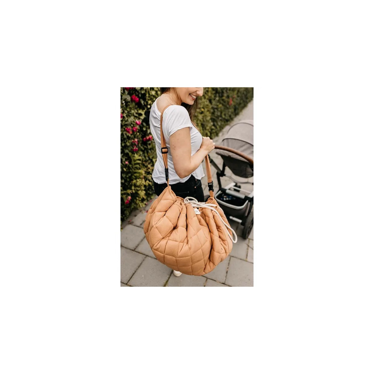 Play and Go Playmat & Storage Bag - Organic Tawny Brown