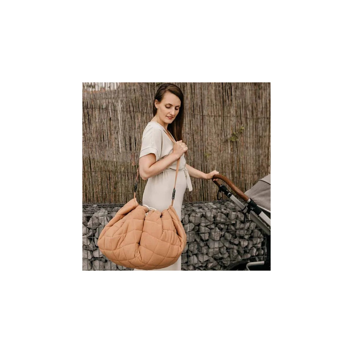 Play and Go Playmat & Storage Bag - Organic Tawny Brown