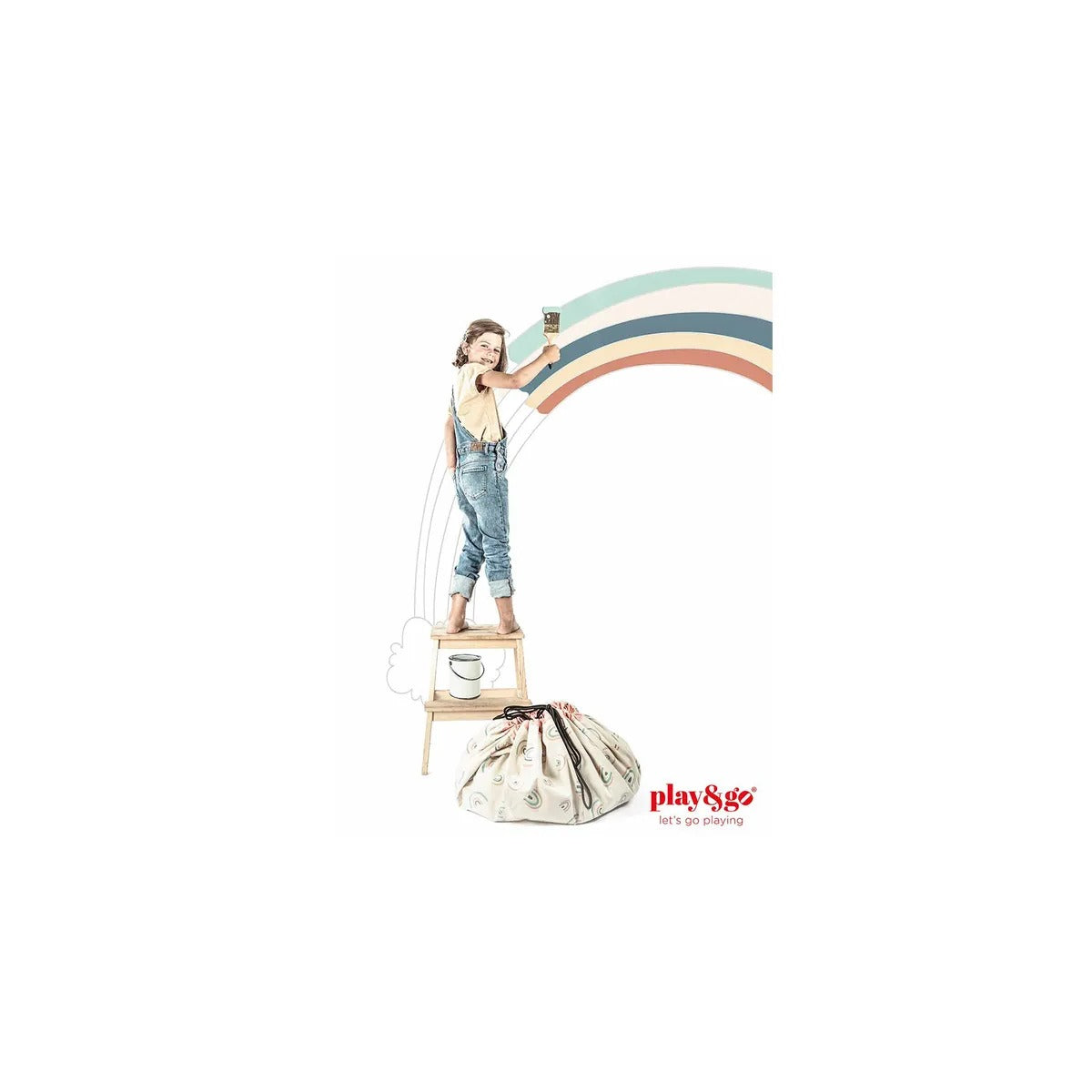Play and Go Playmat & Storage Bag - Rainbows