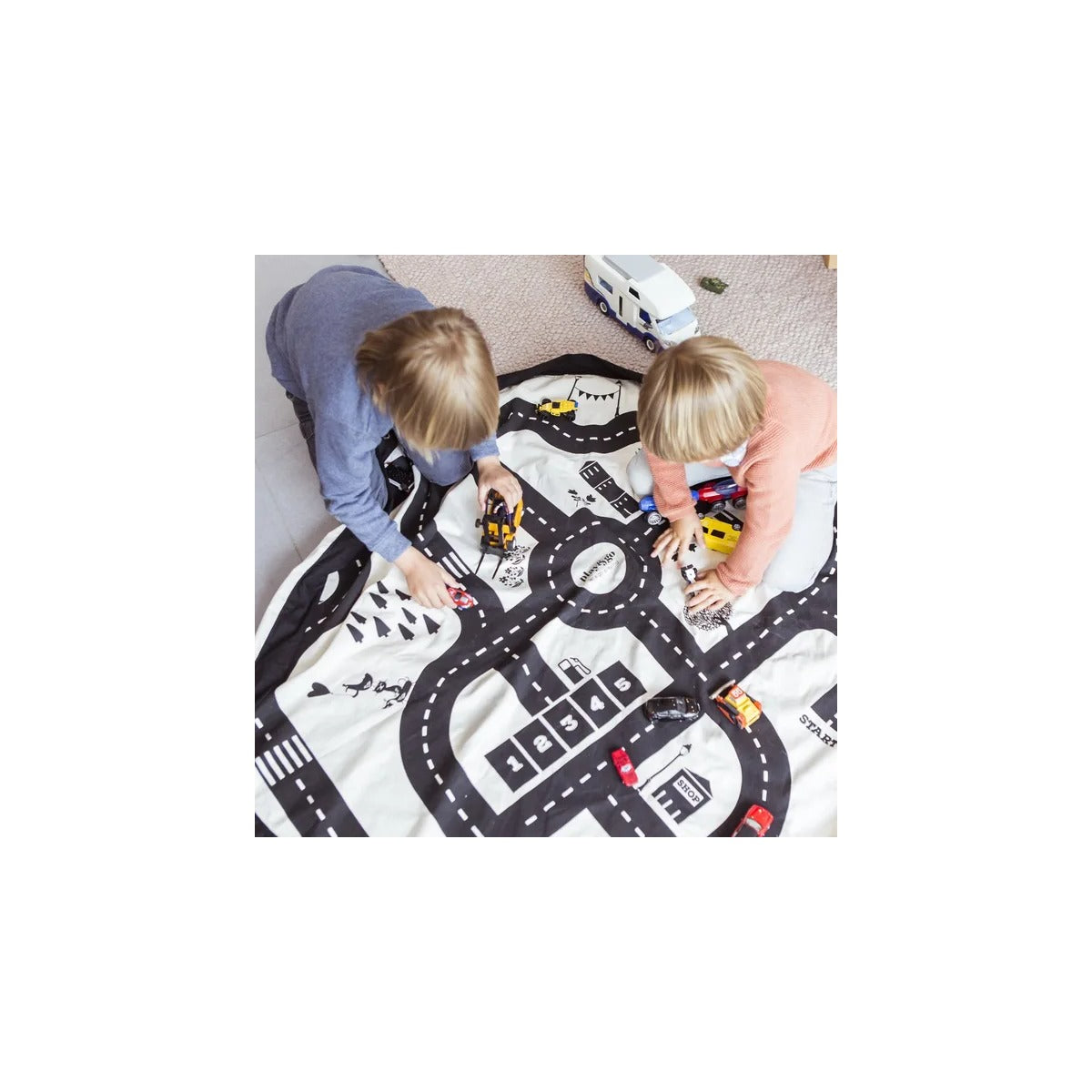 Play and Go Playmat & Storage Bag - Road Map