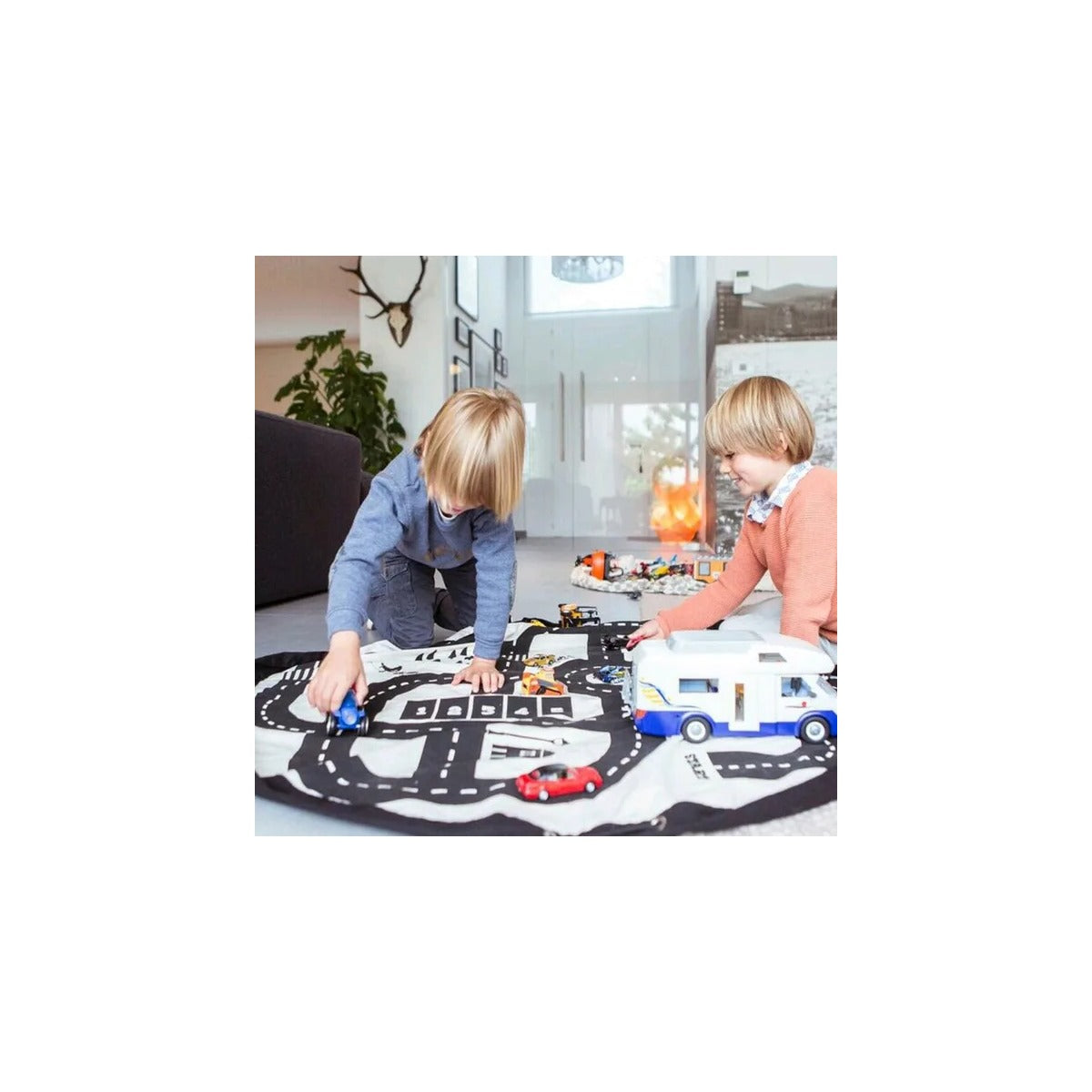Play and Go Playmat & Storage Bag - Road Map