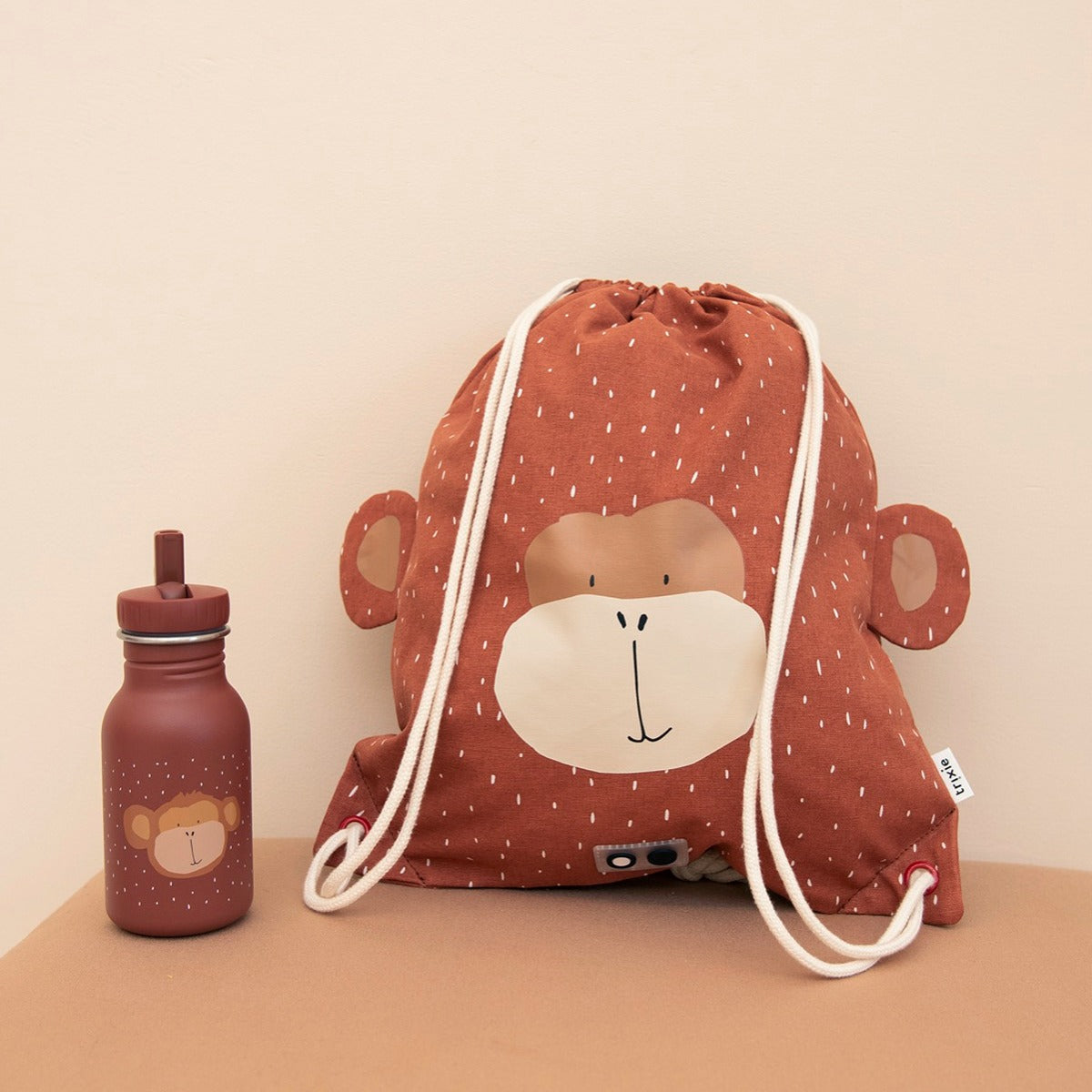 Trixie Drawstring Bag - Mr. Monkey