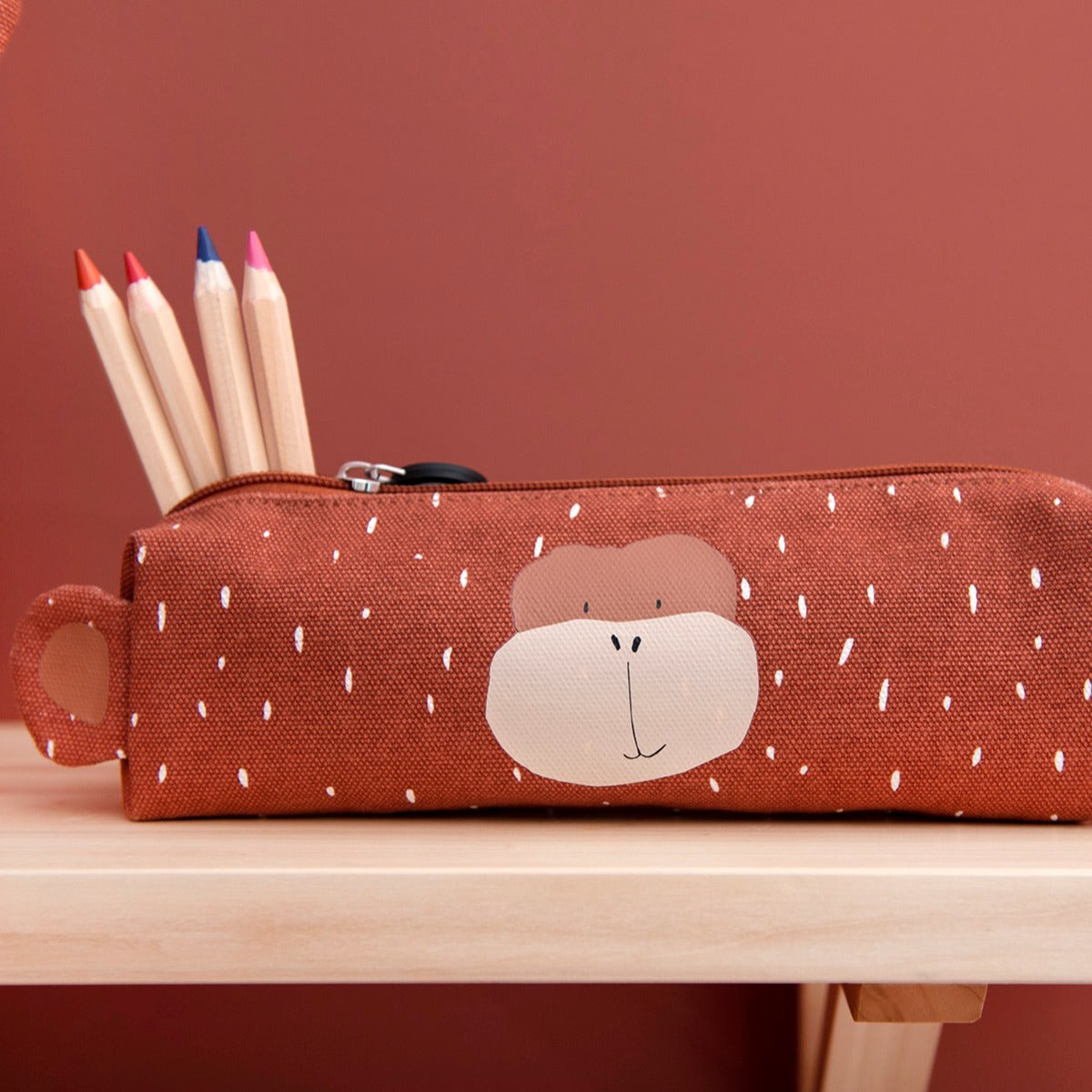 Trixie Pencil Case Long - Mr. Monkey