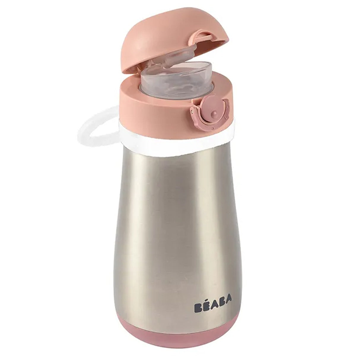 Beaba Stainless Steel Spout Bottle 350 ml - Pink