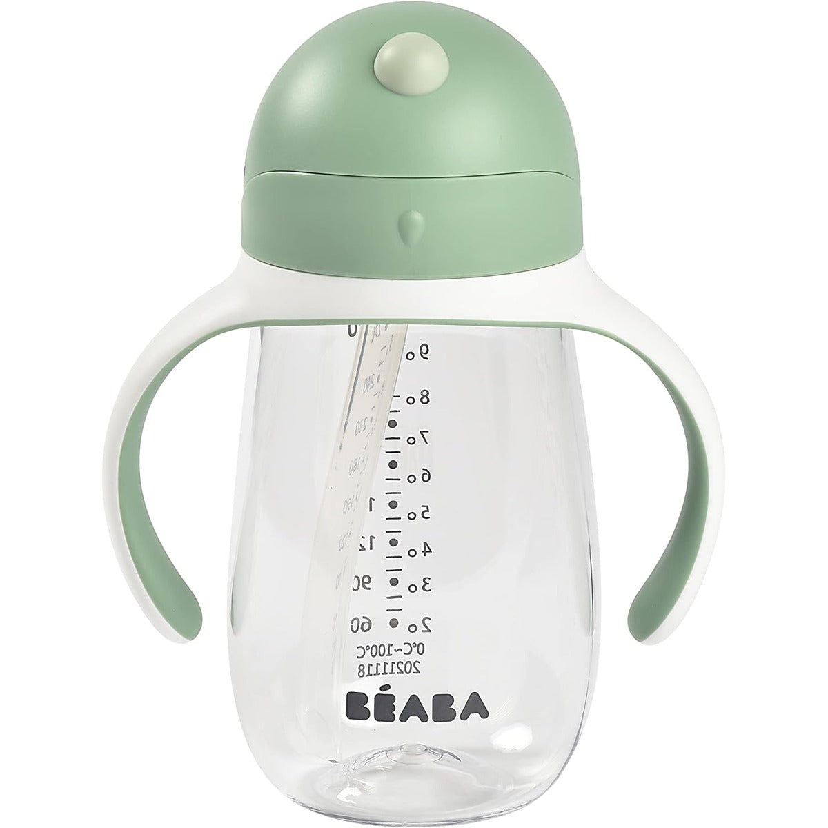 Beaba Straw Cup 300ml - Sage Green
