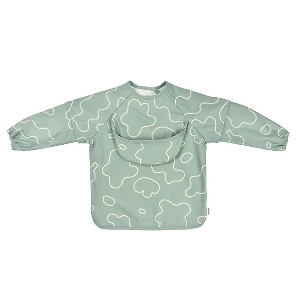 Beaba Beaba 2in1 Bib With Removable Sleeves Sage Green