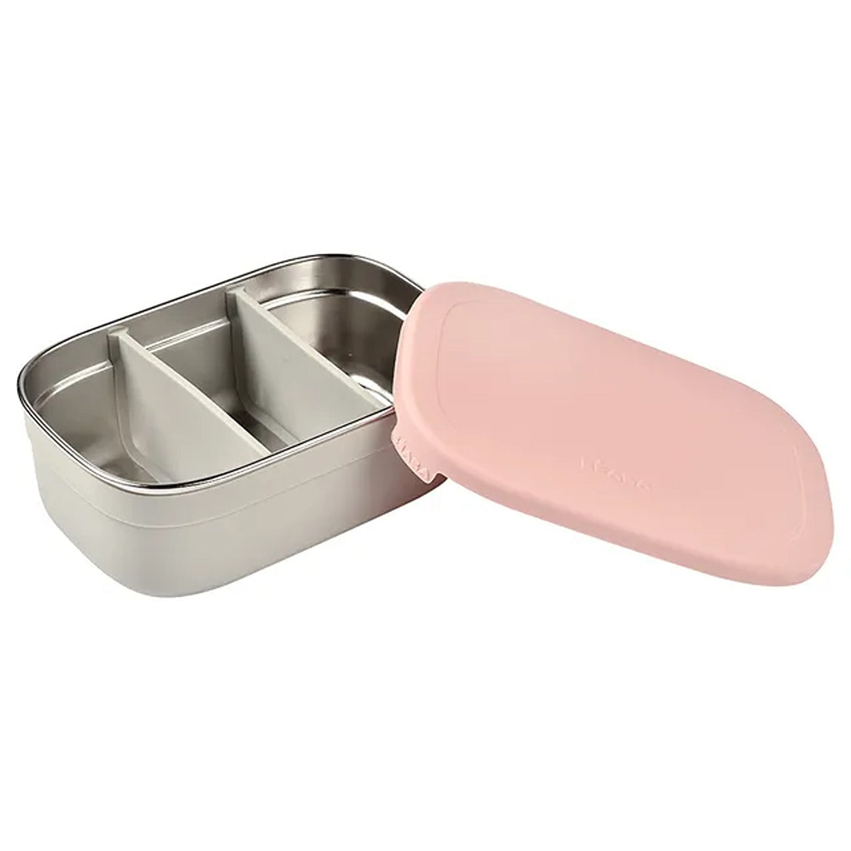 Beaba Stainless steel lunch box - Velvet Grey/Dusty Rose