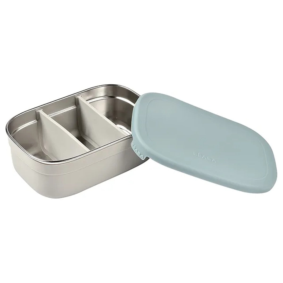 Beaba Stainless steel lunch box - Velvet Grey/Baltic Blue