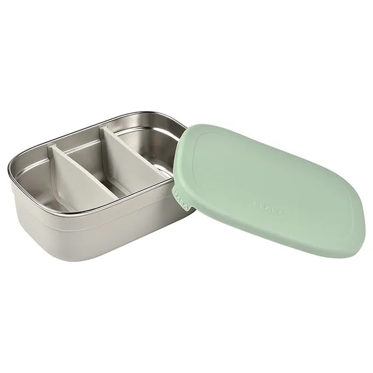Beaba Stainless steel lunch box - Velvet Grey/Sage Green