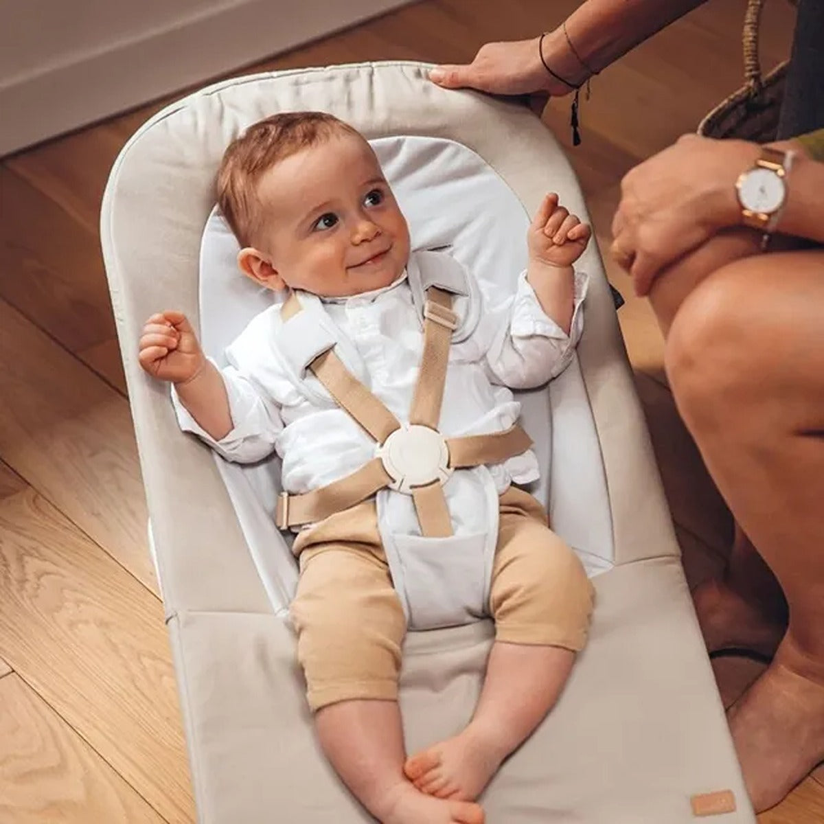 Beaba Beaba Foldable Bouncer Eazy Relax - Greige