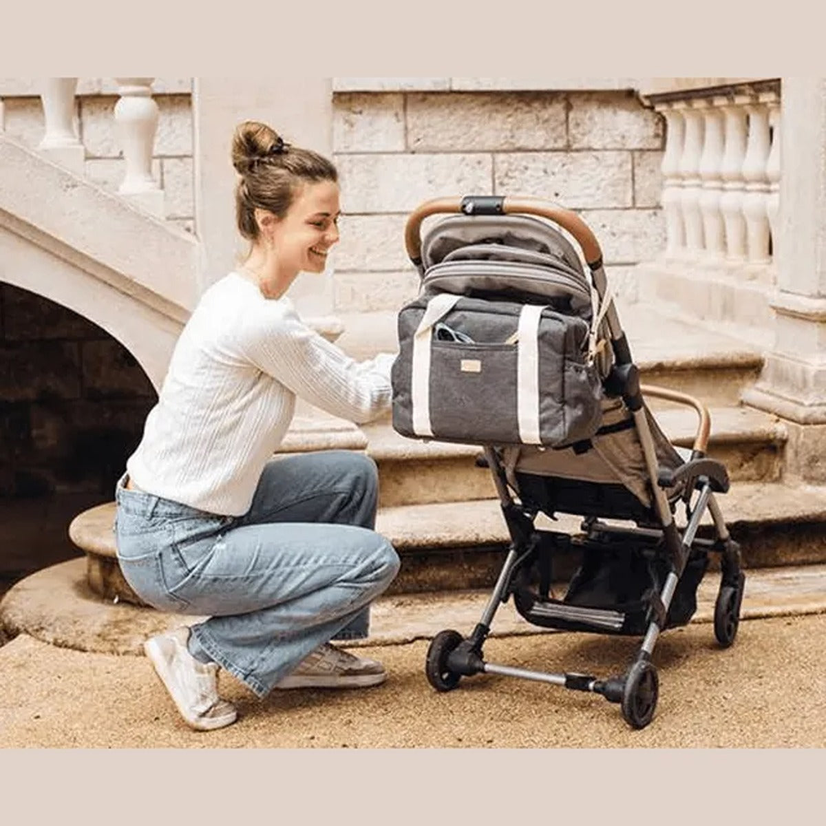 Beaba Beaba Paris Changing Bag Dark Heather Grey