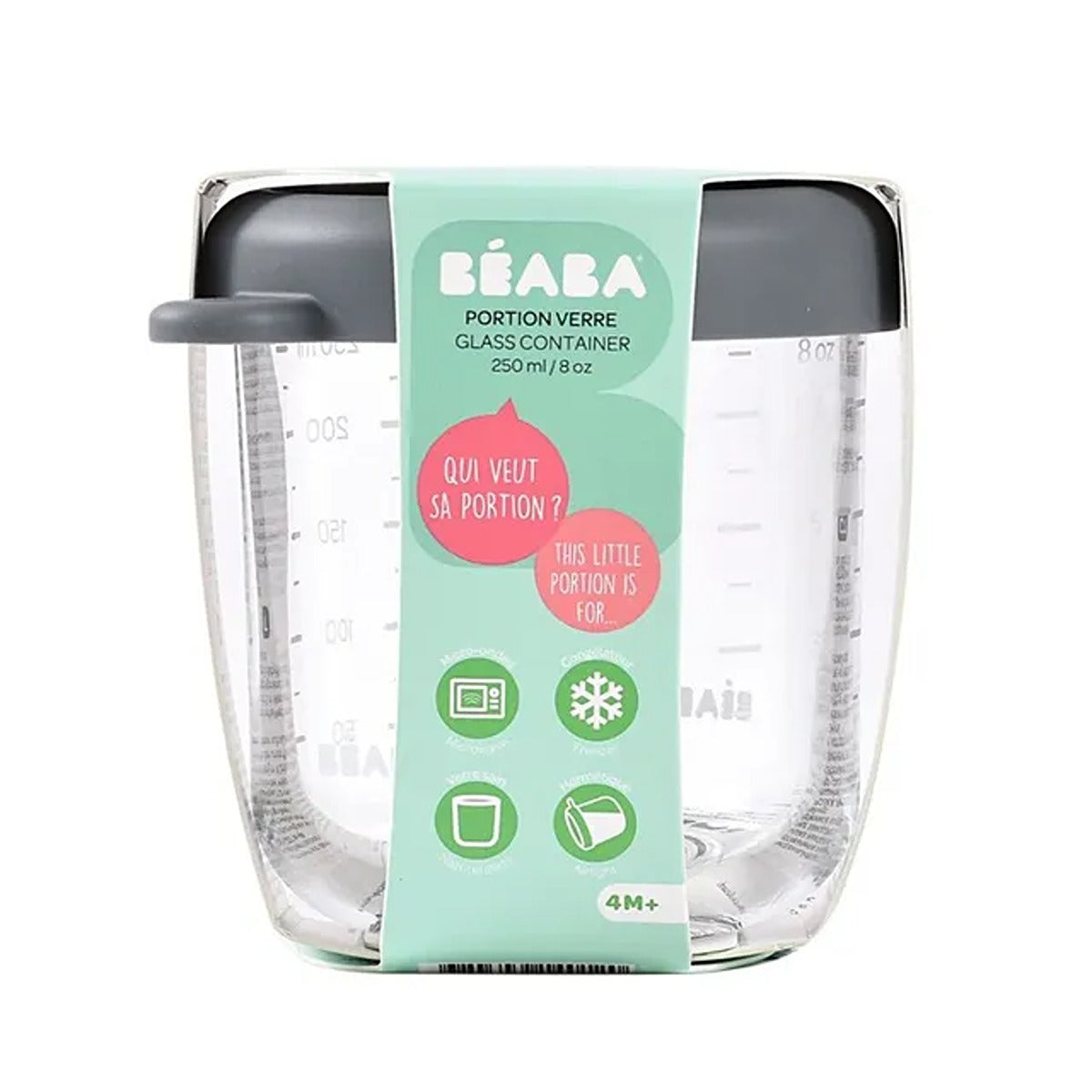 Beaba Beaba 250 ml Glass Conservative Jars Mineral