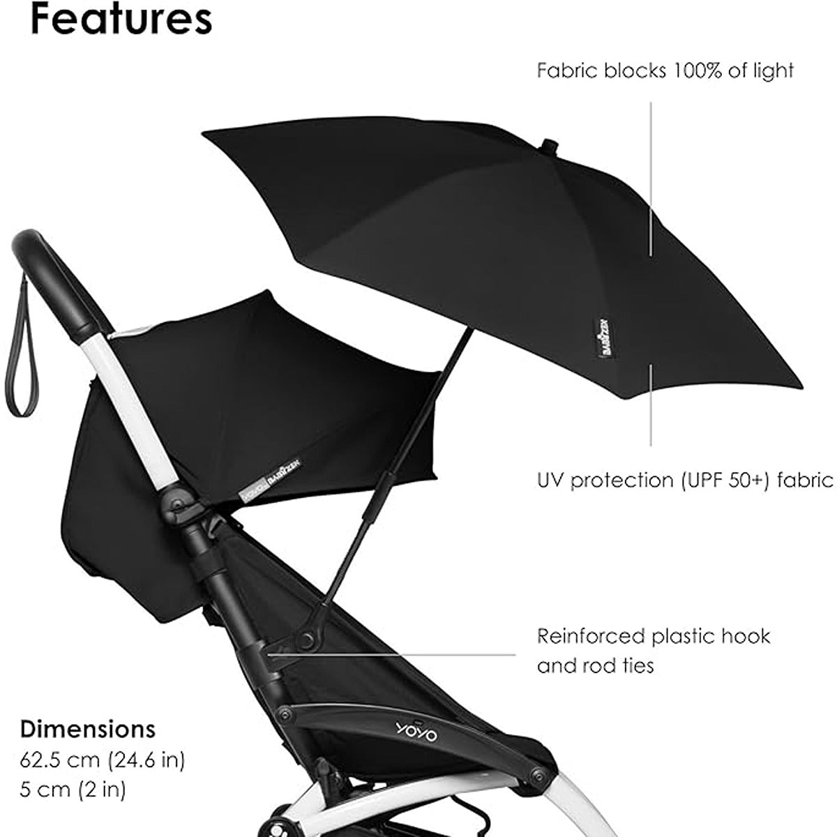 Babyzen Babyzen YOYO Parasol Black