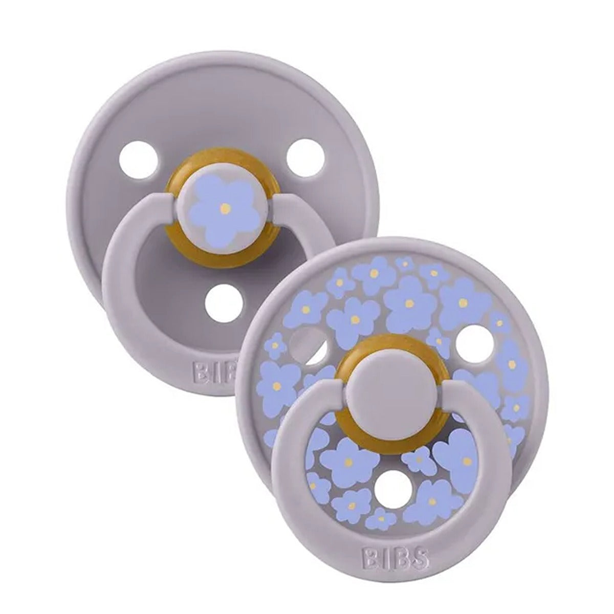 Bibs Studio Colour 2 Pack  Morning Bloom Latex Size 2 Dusty Blue Mix