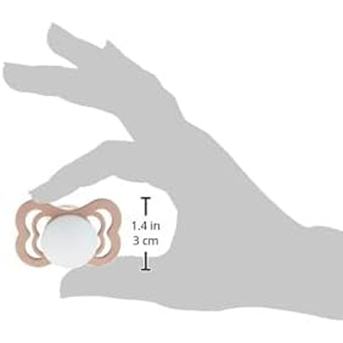 Bibs BIBS Baby Pacifier Newborn Pacifiers 2-Pieces 0 to 6 Months Food Grade Material Natural Rubber BPA Free Large Air Holes For More Safety Size-1 Made In Denmark