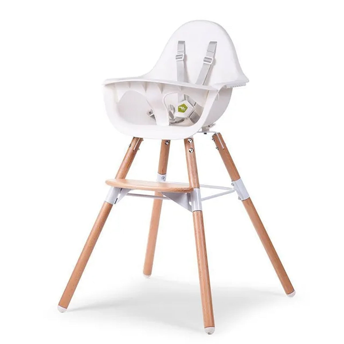 Childhome Childhome Evolu 2 Chair 2-in-1 + Bumper Natural White