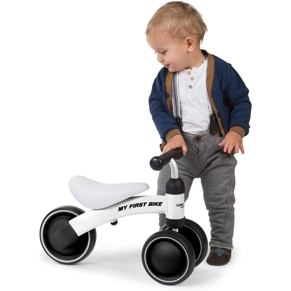 Childhome Childhome My First Bike Toddler Balance Bike Metal White
