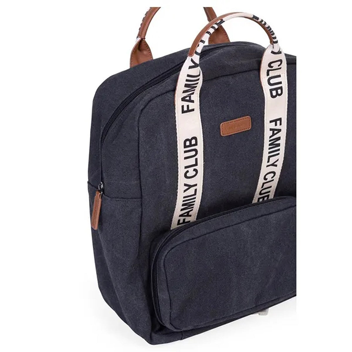 Childhome Childhome Family Club Backpack Signature Canvas Black