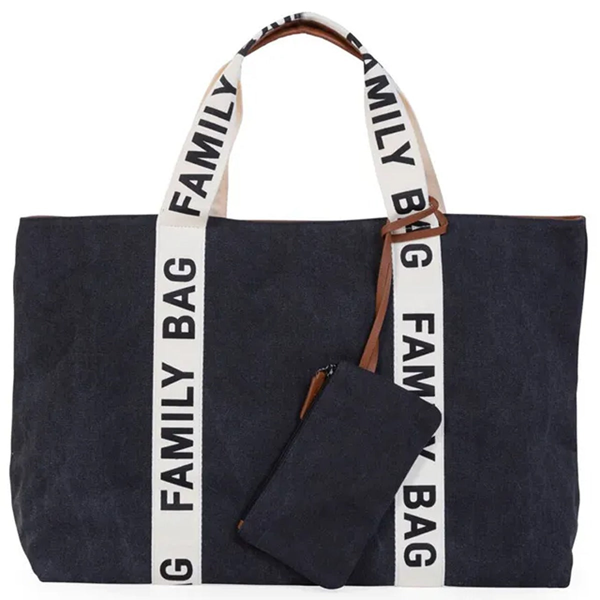 Childhome Childhome Family Bag Signature Canvas Black