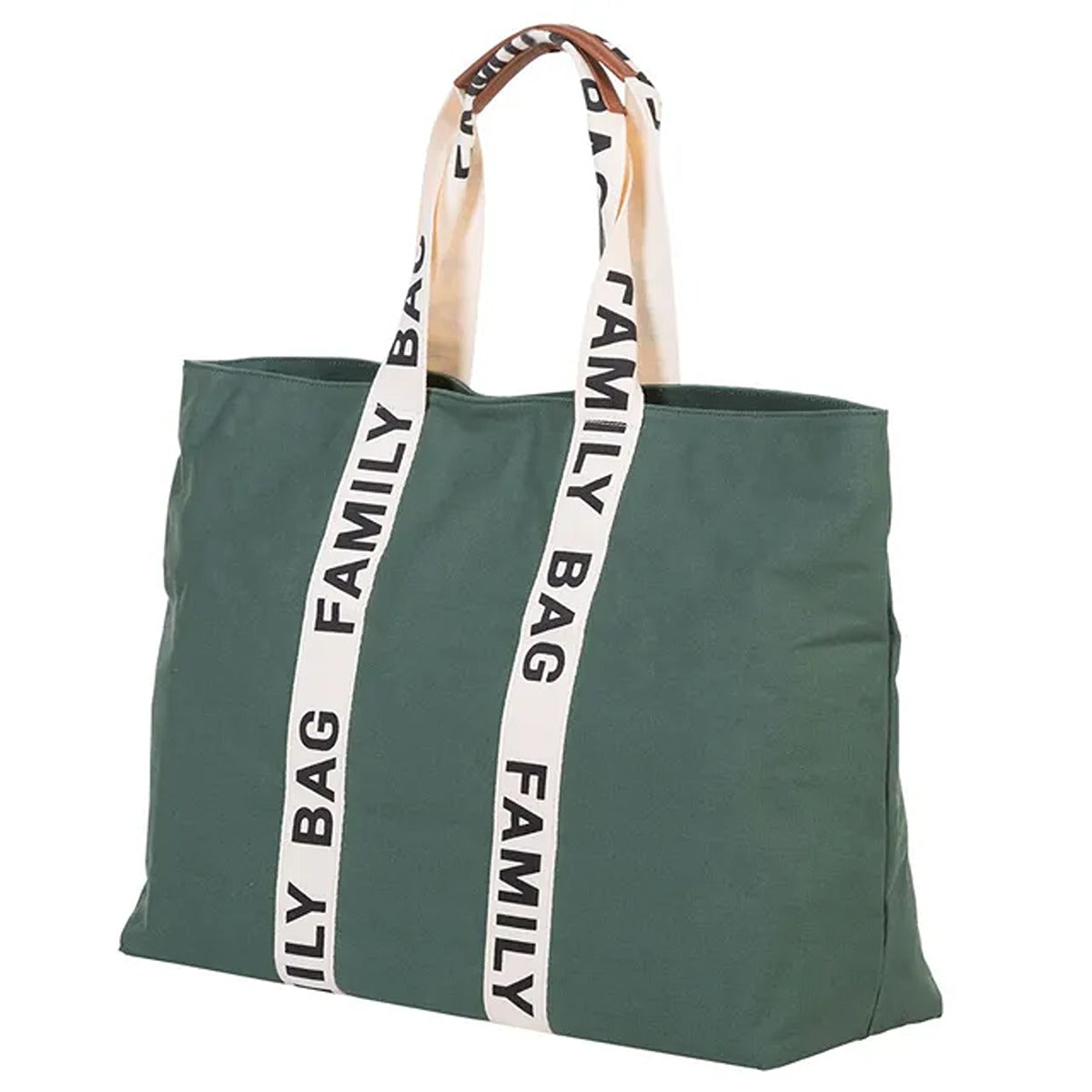 Childhome Childhome Family Bag Signature Canvas Green