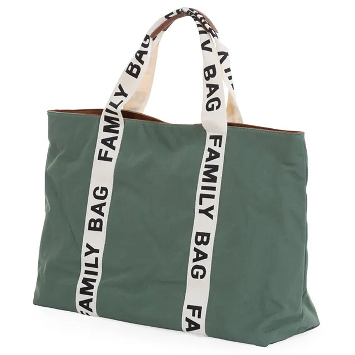 Childhome Childhome Family Bag Signature Canvas Green