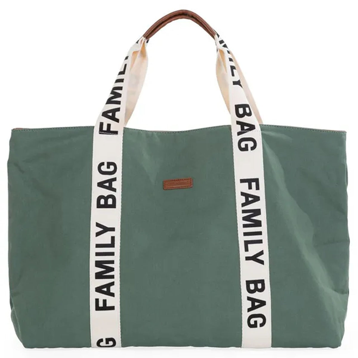 Childhome Childhome Family Bag Signature Canvas Green