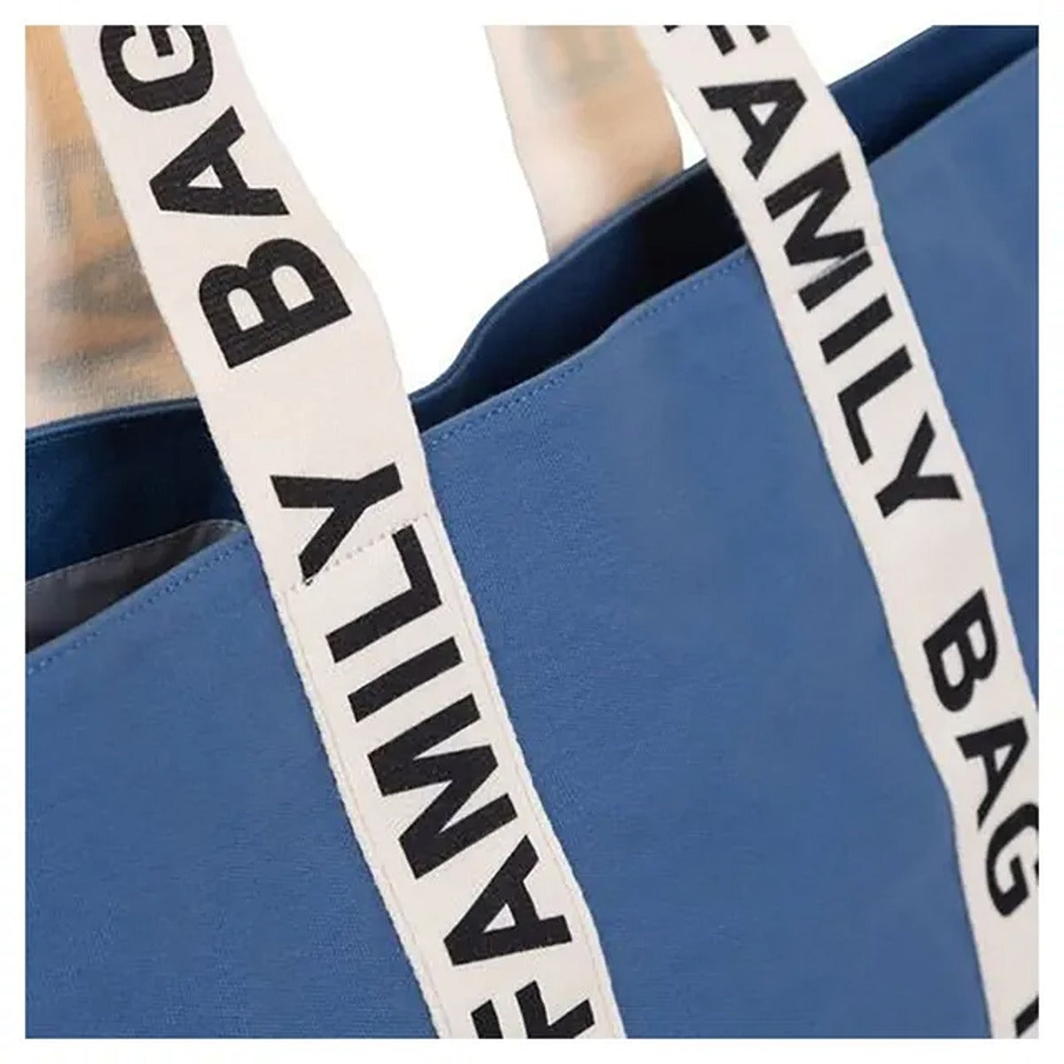 Childhome Childhome Family Bag Signature Canvas Indigo