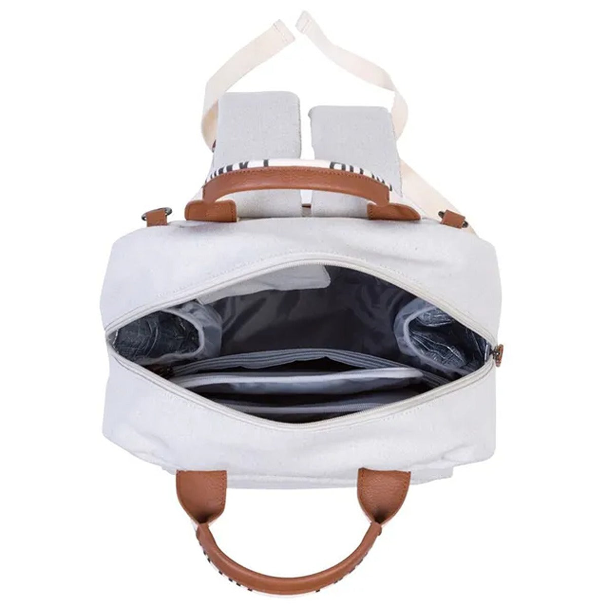 Childhome Childhome Family Bag Signature Canvas Off-White