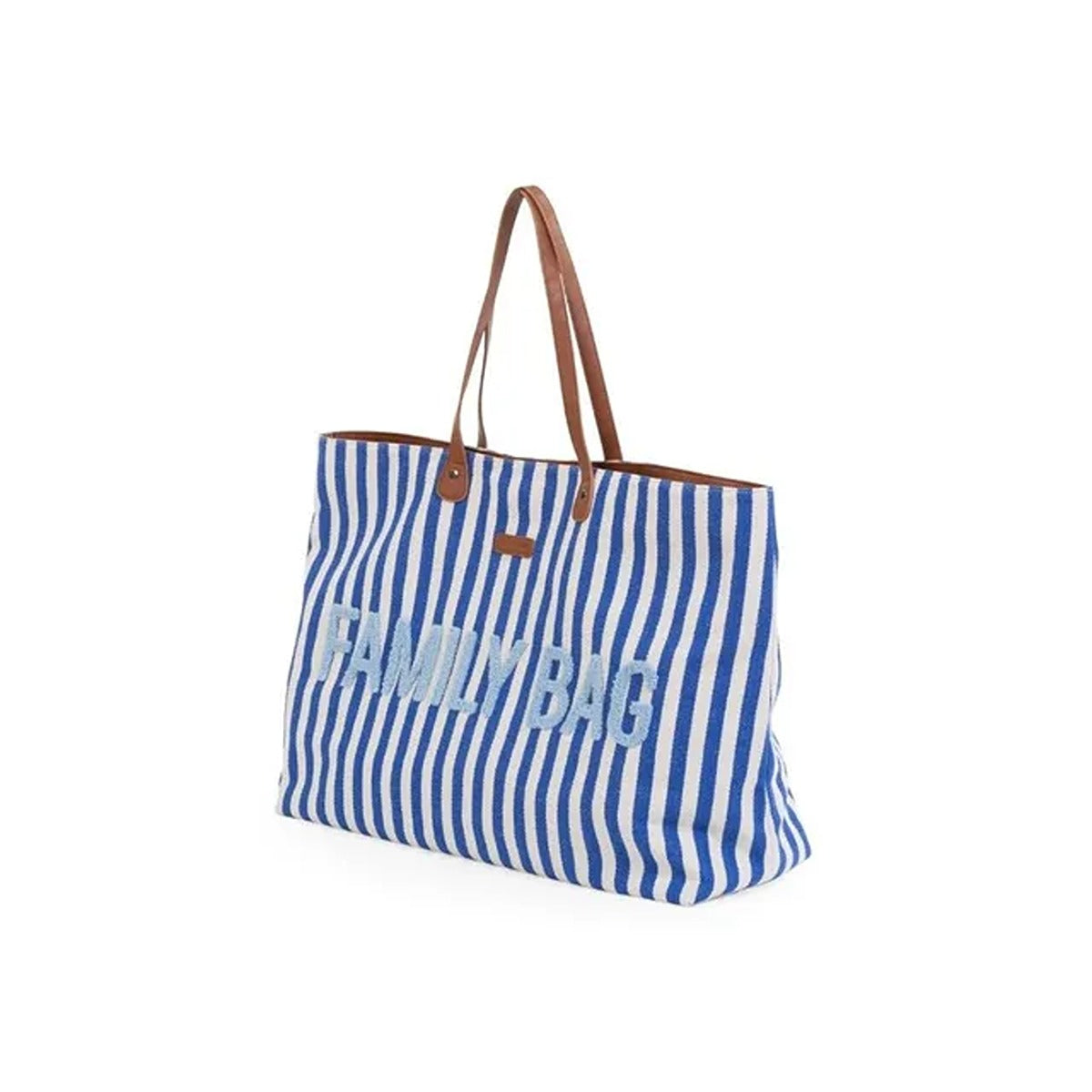 Childhome Childhome Family Bag - Stripes Electric Blue/Light Blue