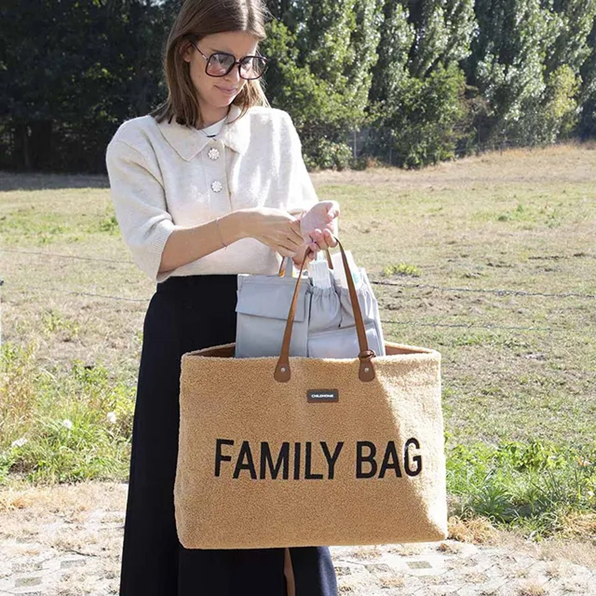 Childhome Childhome Family Bag Teddy Brown