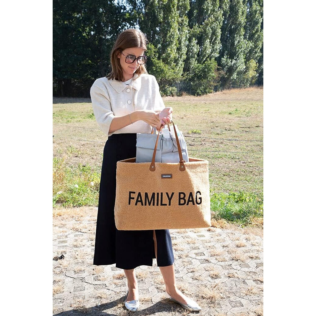 Childhome Childhome Multi Pocket Bag Organizer Compatible With Mommy Grey Cwinb