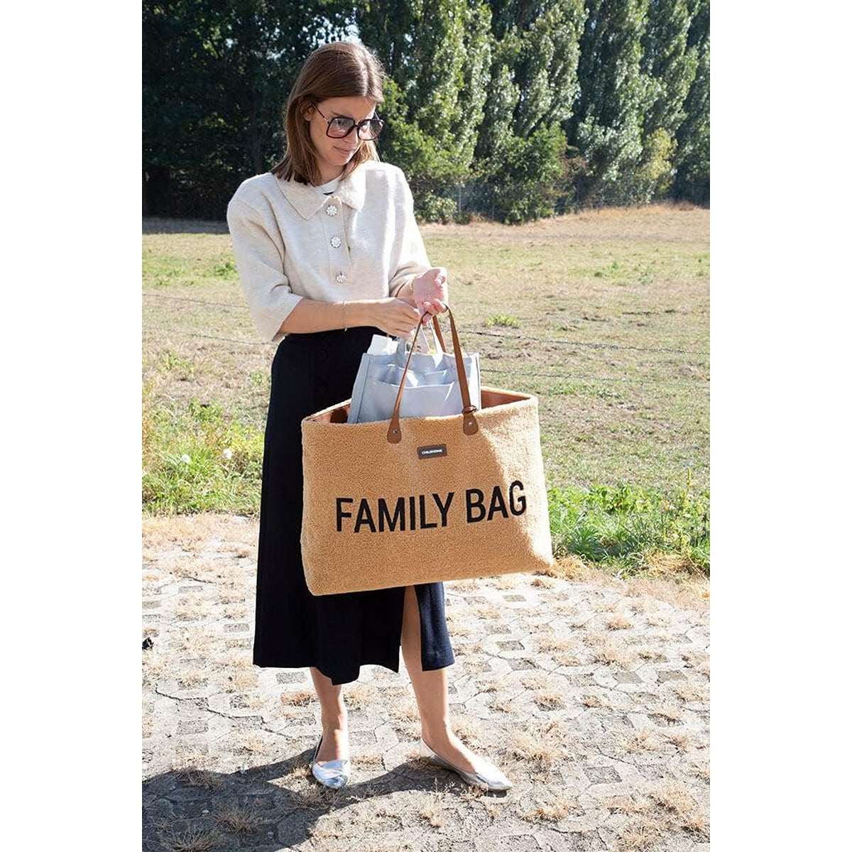 Childhome Childhome Multi Pocket Bag Organizer Compatible With Mommy Grey Cwinb