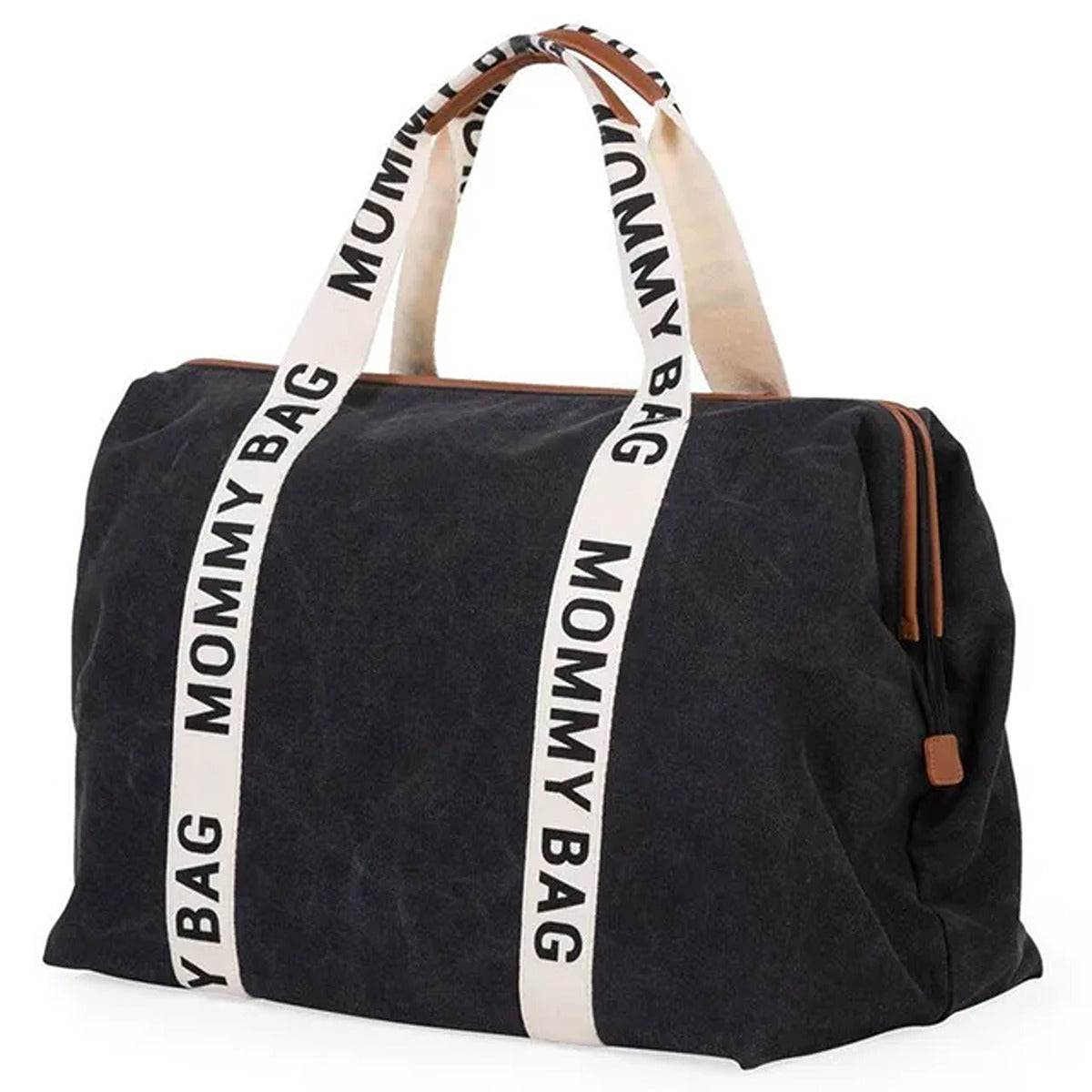 Childhome Childhome Mommy Bag Signature Canvas Black