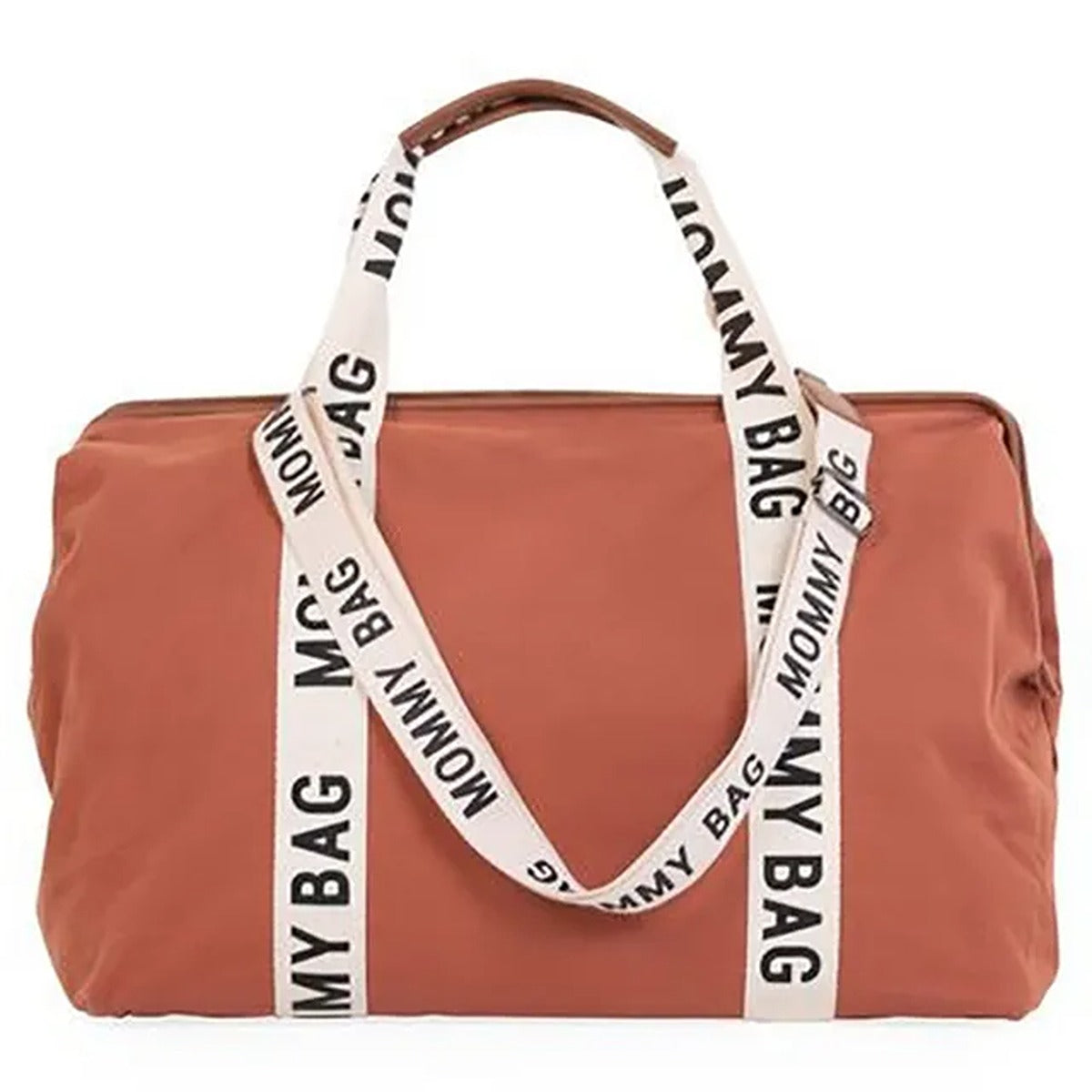 Childhome Childhome Mommy Bag Signature Canvas Terracotta Terracotta